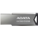 ADATA UV350 512 GB, Clé USB Argent/Metal, Vente au détail