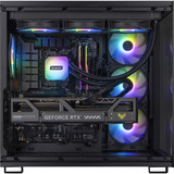 ALTERNATE ALT-aTTaX-AMD-001, PC gaming Noir/transparent