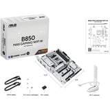ASUS B850 MAX GAMING WIFI W AMD B850 Emplacement AM5 ATX carte mère socket AM5 AMD, Emplacement AM5, AMD Ryzen 7000 Series, AMD Ryzen 8000 Series, AMD Ryzen 9000 Series, Emplacement AM5, DDR5-SDRAM, 256 Go