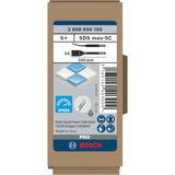 Bosch 2 608 690 100 Rotary hammer chisel attachment accessoire pour marteau rotatif, Burin Rotary hammer chisel attachment, Bosch, Acier inoxydable, 30 cm, 5 pièce(s)