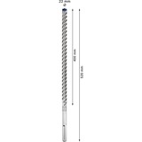 Bosch Expert Foret SDS Max-8X, Perceuse Marteau perforateur, Hammer drill bit, 2,2 cm, 520 mm, Béton, pierre, 40 cm