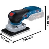 Bosch GSS 18V-13 PROFESSIONAL Ponceuse orbitale aléatoire 1000 tr/min 2000 OPM Noir, Bleu, Rouge, Ponceuse vibrante Bleu/Noir, Ponceuse orbitale aléatoire, Bride/Velcro, Noir, Bleu, Rouge, 6000 tr/min, 1000 tr/min, 12000 OPM