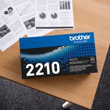Brother TN-2210 - Cartouche d'encre - Toner 1200 pages, Noir, 1 pièce(s), Vente au détail