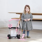 Casdon Chariot de nettoyage Hetty, Appareil ménager pour enfants Rose