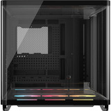Corsair AIR 5400 LX-R LINK boîtier midi tower Noir | 3x USB-C | RGB | Verre Trempé