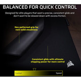 Corsair MM PRO Control - Medium, Tapis de souris gaming Noir