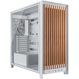 Corsair  boîtier midi tower Blanc/bois | 3x USB-C | Window