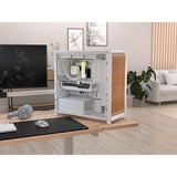 Corsair  boîtier midi tower Blanc/bois | 3x USB-C | Window