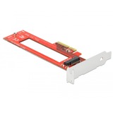 DeLOCK 90401 carte et adaptateur d'interfaces Interne M.3, Contrôleur PCIe, M.3, PCI 3.0, Rouge