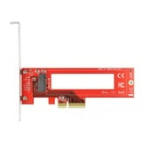 DeLOCK 90401 carte et adaptateur d'interfaces Interne M.3, Contrôleur PCIe, M.3, PCI 3.0, Rouge