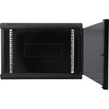 Digitus Boîtier mural de série Dynamic Basic -600 x 450 mm (lxp), Armoire informatique Noir, Rack monté sur le mur, 7U, 60 kg, Verrouillage des touches, 15 kg, Noir
