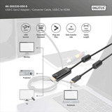 Digitus Câble adaptateur USB-C vers HDMI A, 4K @ 60HZ Noir