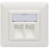 Digitus DN-93801-1 prise de courant RJ-45 Blanc, Boîte de jonction Blanc, RJ-45, Blanc, 80 mm, 5 mm, 80 mm