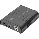 Digitus Récepteur Extendeur KVM IP HDMI, Switch KVM Noir