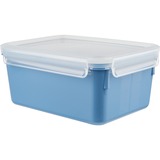 Emsa Clip & Close Rectangulaire Boîte 2,2 L Bleu 1 pièce(s) Bleu/transparent, Boîte, Rectangulaire, 2,2 L, Bleu, Polypropylène (PP), Élastomère thermoplastique (TPE), Allemagne