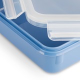 Emsa Clip & Close Rectangulaire Boîte 2,2 L Bleu 1 pièce(s) Bleu/transparent, Boîte, Rectangulaire, 2,2 L, Bleu, Polypropylène (PP), Élastomère thermoplastique (TPE), Allemagne