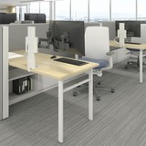 Ergotron TRACE Double, Support de moniteur Blanc