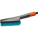 GARDENA Brosse à main Cleansystem S dure, avec raccord pour tuyau d'arrosage, Brosses de lavage Gris/Turquoise, 18844-20