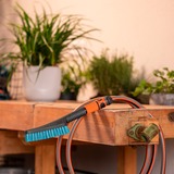 GARDENA Brosse à main Cleansystem S dure, avec raccord pour tuyau d'arrosage, Brosses de lavage Gris/Turquoise, 18844-20
