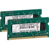 G.Skill 4 Go DDR3-1600 (2x 2 Go) mémoire PC portable F3-12800CL9D-4GBSQ, SO-DIMM