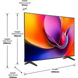 Hisense 58A6S 58" 4K Ultra HD TV LED Noir/gris foncé, 147,3 cm (58"), 3840 x 2160 pixels, LED, Smart TV, Wifi, Noir