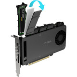 Icy Dock ExpressSlot Slide MB204MP-B, Carte d'interface Noir