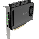 Icy Dock ExpressSlot Slide MB204MP-B, Carte d'interface Noir