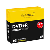 Intenso DVD+R 4,7 Go, Support vierge DVD 16x, 10 pièces, imprimable