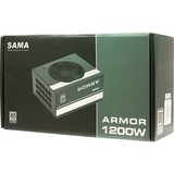 Inter-Tech SAMA FTX-1200-A ARMOR unité d'alimentation d'énergie 1200 W 20+4 pin ATX ATX Noir alimentation  Noir, 1200 W, 110 - 240 V, 1200 W, 47 - 63 Hz, 6 - 15 A, Actif