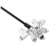 Kensington K64441EUM câble antivol Noir, Verrou antivol Noir, Kensington, Clé, Acier au carbone, Noir