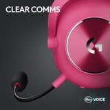 Logitech G PRO X 2 LIGHTSPEED casque gaming over-ear Magenta