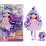 MGA Entertainment Rainbow High Littles Rainbow Fantasy Fairies Doll- Amethyst (purple), Poupée Rainbow High Littles Rainbow Fantasy Fairies Doll- Amethyst (purple), Poupée mannequin, Femelle, 4 an(s), Garçon/Fille, 140 mm, Multicolore