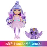 MGA Entertainment Rainbow High Littles Rainbow Fantasy Fairies Doll- Amethyst (purple), Poupée Rainbow High Littles Rainbow Fantasy Fairies Doll- Amethyst (purple), Poupée mannequin, Femelle, 4 an(s), Garçon/Fille, 140 mm, Multicolore