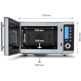 Medion MD15501, Four à micro-ondes Argent/Noir
