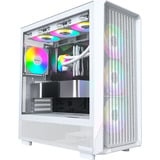 Montech  boîtier midi tower Blanc | 2x USB-A | 1x USB-C | RGB | Window