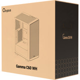 Ocypus Gamma C60 boîtier midi tower Blanc | 2x USB-A | 1x USB-C | Window