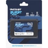 Patriot Burst Elite 2.5" 960 Go Série ATA III SSD Noir, 960 Go, 2.5", 450 Mo/s, 6 Gbit/s