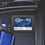 Patriot Burst Elite 2.5" 960 Go Série ATA III SSD Noir, 960 Go, 2.5", 450 Mo/s, 6 Gbit/s