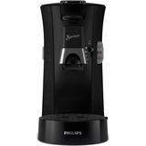 Philips Machine à café à dosettes, fonction mémo, Intensity Plus, Padmaschine Noir, fonction mémo, Intensity Plus, Cafetière, 0,9 L, Dosette de café, 1450 W, Noir