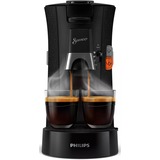 Philips Machine à café à dosettes, fonction mémo, Intensity Plus, Padmaschine Noir, fonction mémo, Intensity Plus, Cafetière, 0,9 L, Dosette de café, 1450 W, Noir