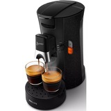 Philips Machine à café à dosettes, fonction mémo, Intensity Plus, Padmaschine Noir, fonction mémo, Intensity Plus, Cafetière, 0,9 L, Dosette de café, 1450 W, Noir