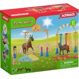 Schleich Farm World - Entraînement à l'agilité pour poneys, Figurine 42481