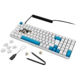 Sharkoon SKILLER SGK50 S2 PBT RGB clavier gaming mécanique Blanc, Layout DE (QWERTZ), Gateron G Pro 3.0 Yellow, 96%
