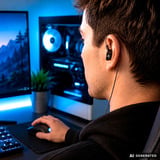 Sharkoon Stealthbite IEM  écouteurs in-ear Noir, Pc, USB-A, UBS-C, 3,5 mm