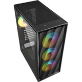 Sharkoon  boîtier midi tower Noir | 2x USB-A | RGB | Verre Trempé