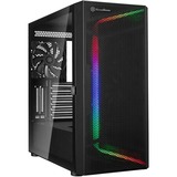 SilverStone SETA H1 boîtier midi tower Noir | 2x USB-A | 1x USB-C | RGB | Window
