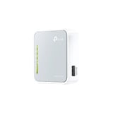 TP-Link TL-MR3020, Routeur Gris/Blanc, Wi-Fi 4 (802.11n), Monobande (2,4 GHz), Ethernet/LAN, 3G, Argent, Blanc, Routeur, Vente au détail