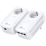 TP-Link TL-PA8033P KIT Adaptateur réseau CPL 1300 Mbit/s Ethernet/LAN Blanc 2 pièce(s), Powerline 1300 Mbit/s, IEEE 1901, IEEE 802.3, IEEE 802.3ab, IEEE 802.3u, Type E / F, Gigabit Ethernet, 10,100,1000 Mbit/s, HomePlug AV2