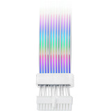 Thermaltake Mod ARGB Snow Cable 24Pin, Gestion des câbles Blanc
