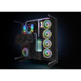 Thermaltake Riing Quad 14 RGB Radiator Fan TT Premium Edition Single Fan Pack, Ventilateur de boîtier Noir, Ventilateur, 14 cm, Noir